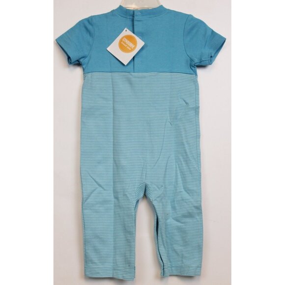 NEW 2014 Gymboree Baby Beaver Romper Boys 6-12 M Easter Spring Carrots Summer - Picture 4 of 6